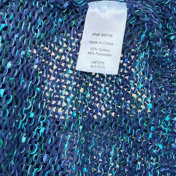 Coldwater Creek Pullover Sweater Loose Knit V-Neck Top XL 18 - Picture 4 of 4